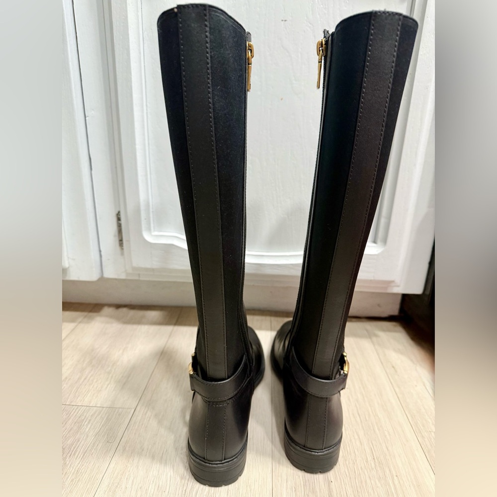 Coach Black and Gray Patterned Interior Boots - Picture 2 of 6